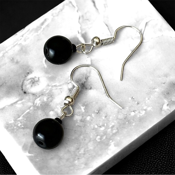 5 For $25💫Grunge Black Ball Dangles Earrings - Picture 1 of 5
